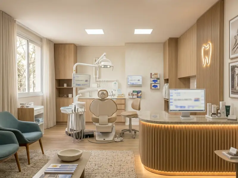 Dra. Ana Torres en su consultorio dental