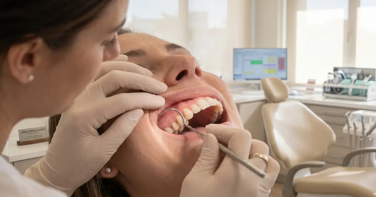 Control odontológico preventivo evaluando el estado de las encías