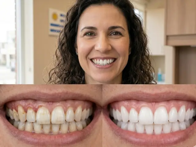 Proceso de limpieza dental profesional