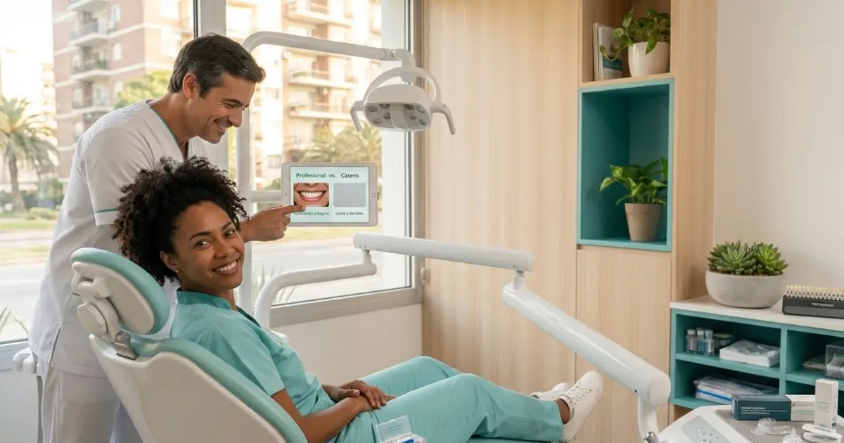 Blanqueamiento dental en clínica SmileDemo