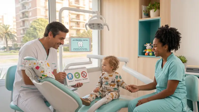 Primera visita del niño a clínica SmileDemo