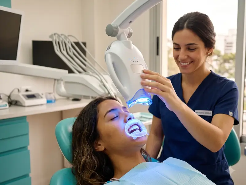 Tratamiento de blanqueamiento dental en SmileDemo